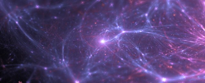 Neural network of neurons viewed under microscopy